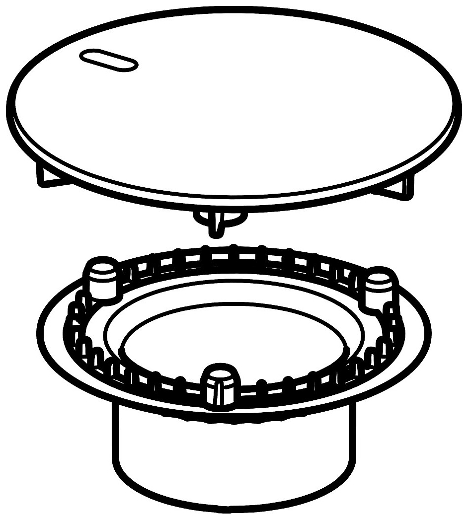 Viega Ausstattungsset 6966.0 Kunststoff d 115 mm verchromt glänzend, für Tempoplex (Plus)