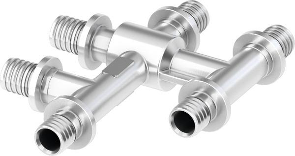 TECEflex Kreuzungsfitting 20x16x16 mm vernickelt 718502 - Bild 1