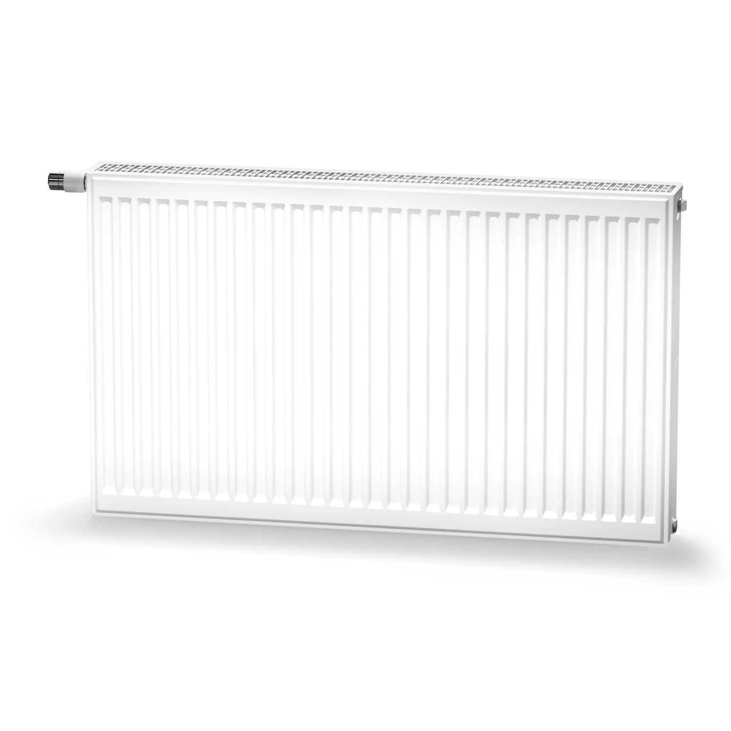 Kermi therm-x2 Profil-Ventilheizkörper Typ 12, 600x800mm, Ventil links, inkl. Bohrkonsolenset - Bild 1