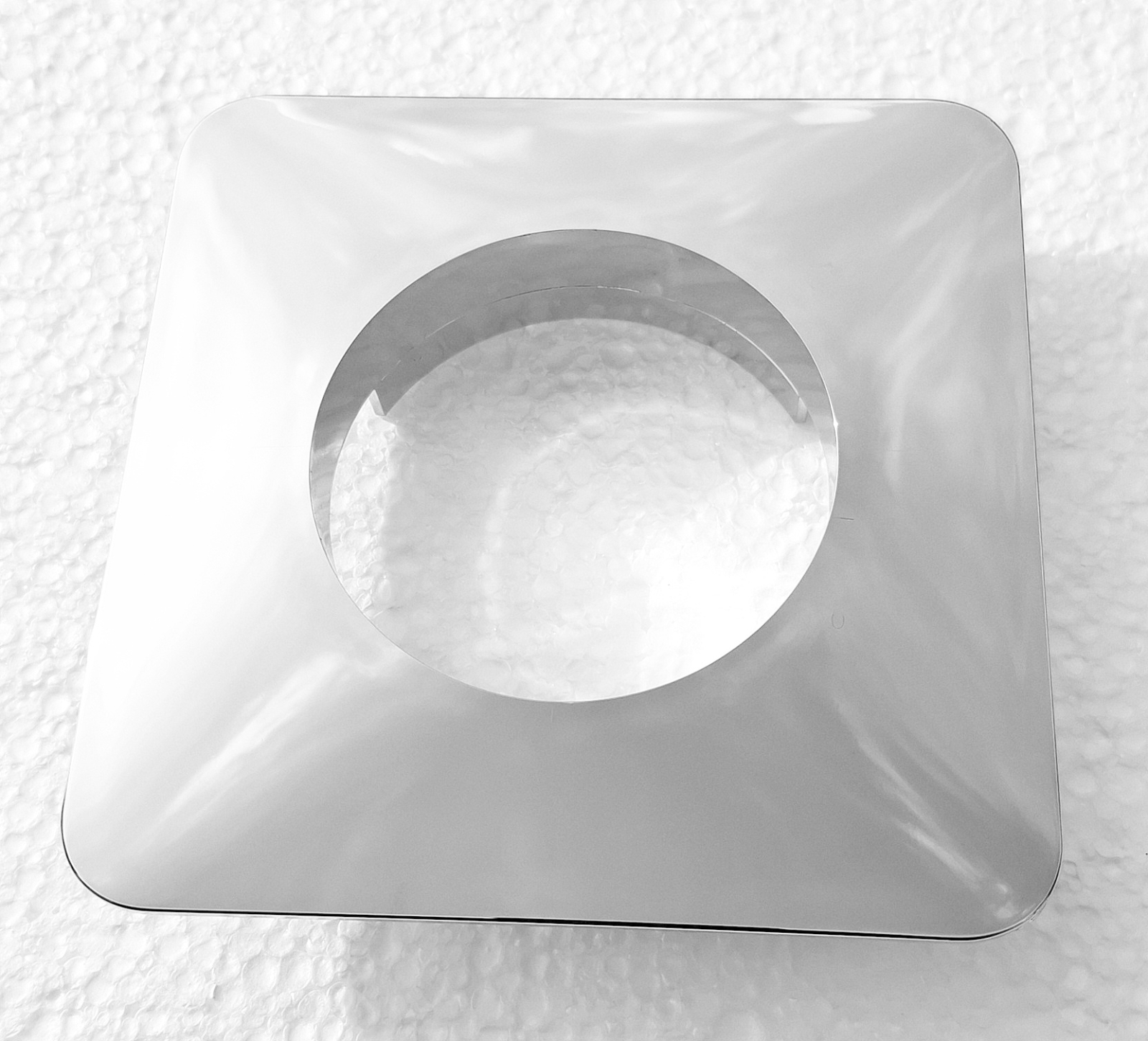 Allmess Rosette eckig RO-CR-150 Chrom 150x150mm 9006, für Allmess Wohnungswasserzähler UP 6000-MK