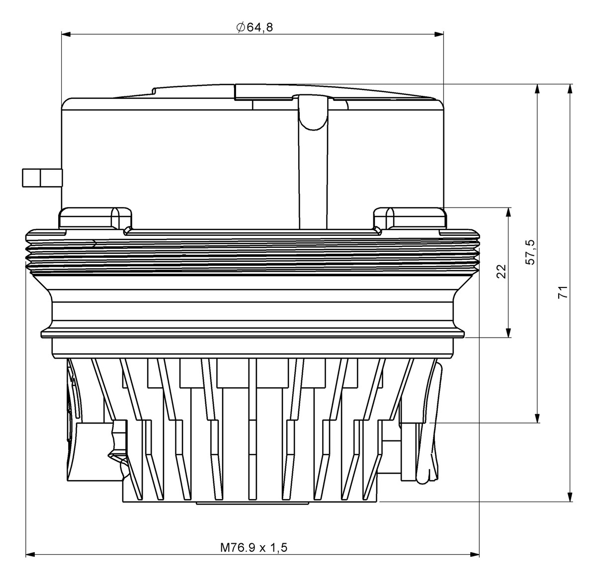 Deltamess Messkapsel AMS T90 kalt/warm smart M Q3 2,5 cbm 11159 (Eichjahr 2026)