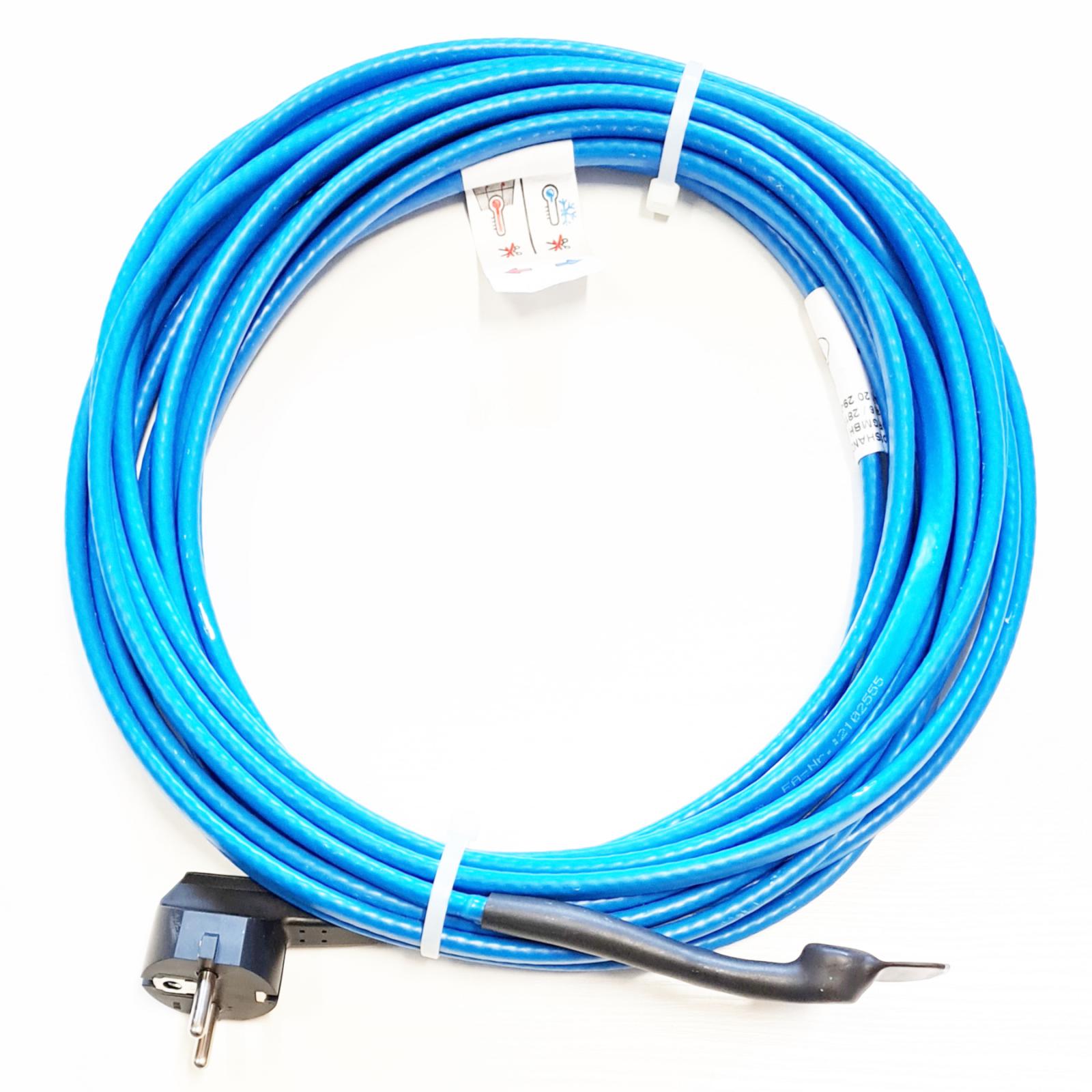 Frostschutzband 10 Meter mit I-Muffe und Thermostat 5-15° C und Schukostecker - Bild 1