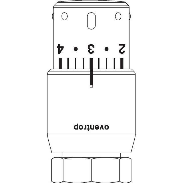 Oventrop Thermostat Uni SH 7-28 Grad mit Flüssig-Fühler, weiß 1012065 - Bild 3