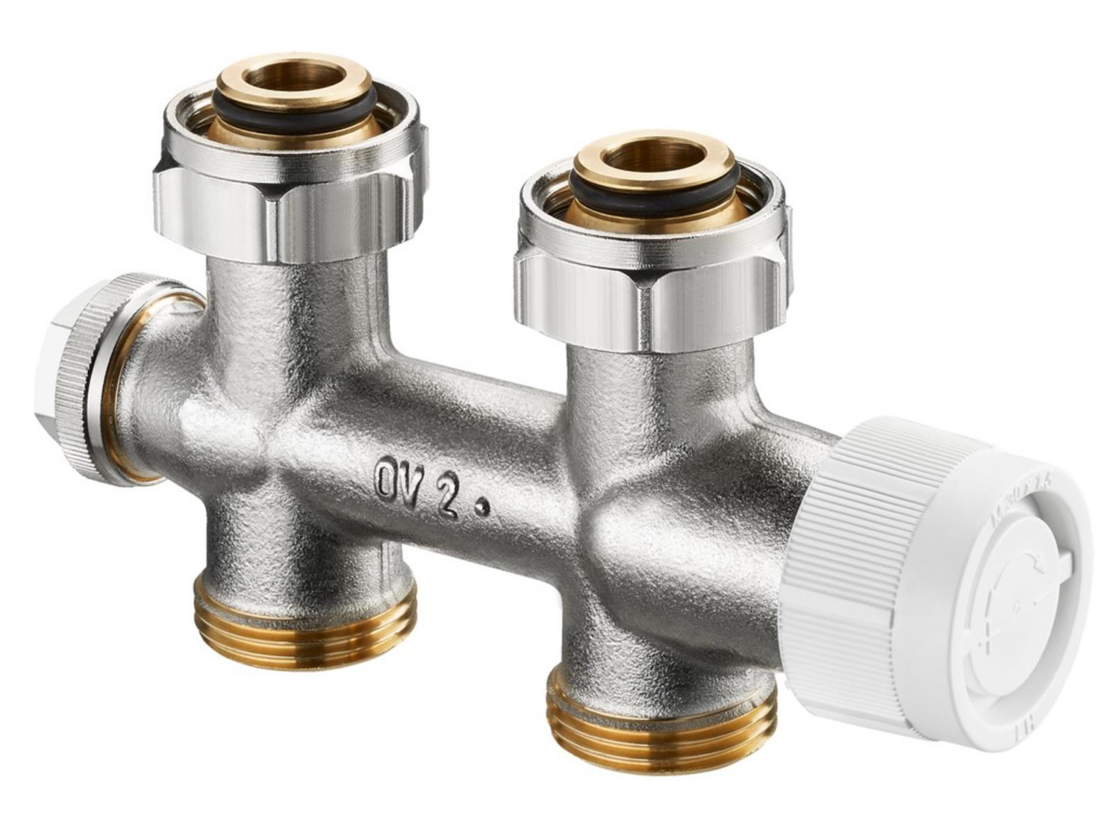 Oventrop Anschlussarmatur Multiblock T 50mm, 3/4'' ÜM x 3/4'' AG, Durchgang 1184013 - Bild 1