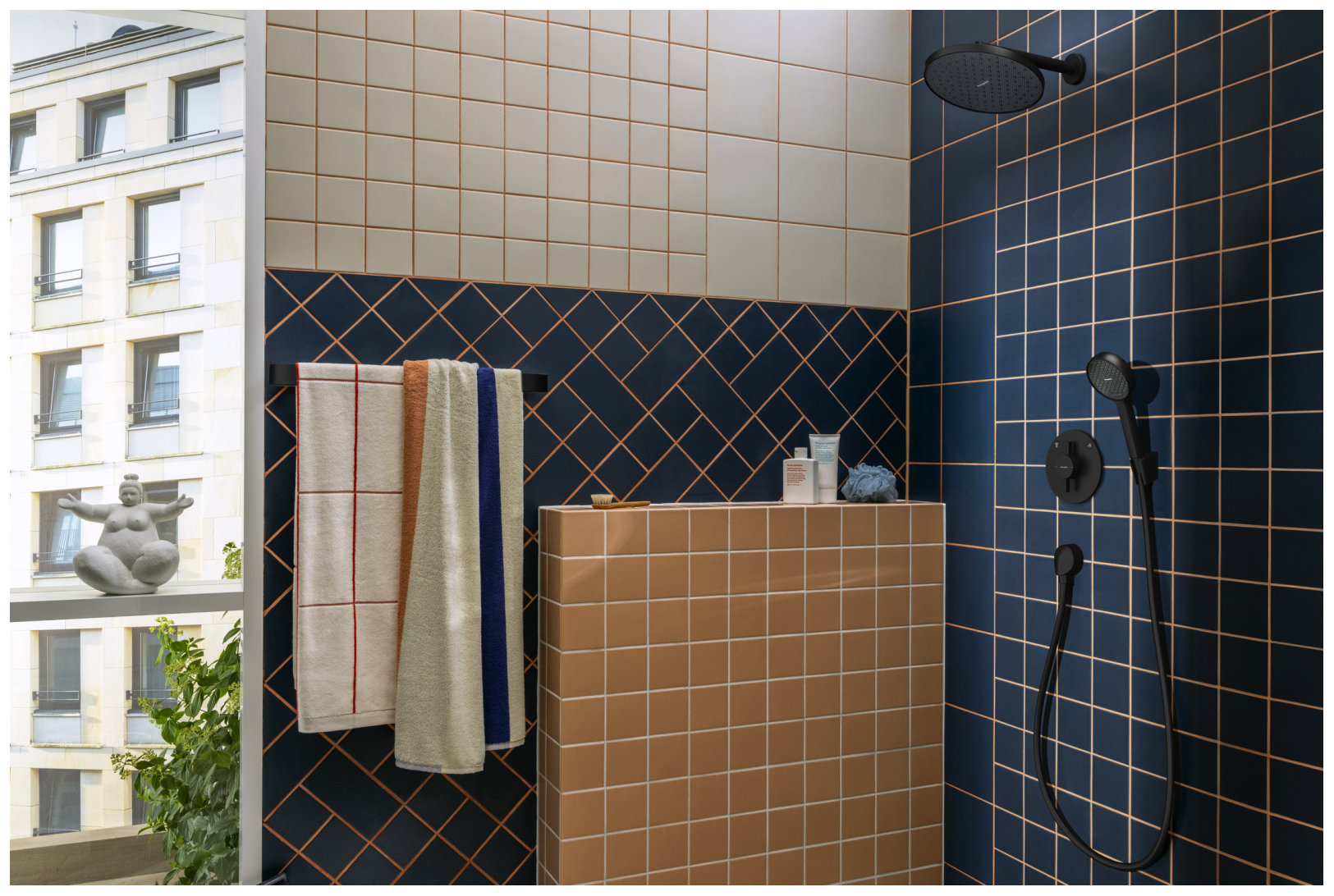 Hansgrohe Brausehalterset Activera Select S 95 2jet EcoSmart Schlauch 1250mm matt schwarz