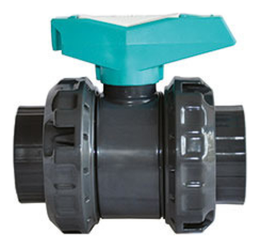 Cillit PVC-Kugelhahn 50mm f. Schwimmbad m. Klebemuffe und Öffnungshilfe