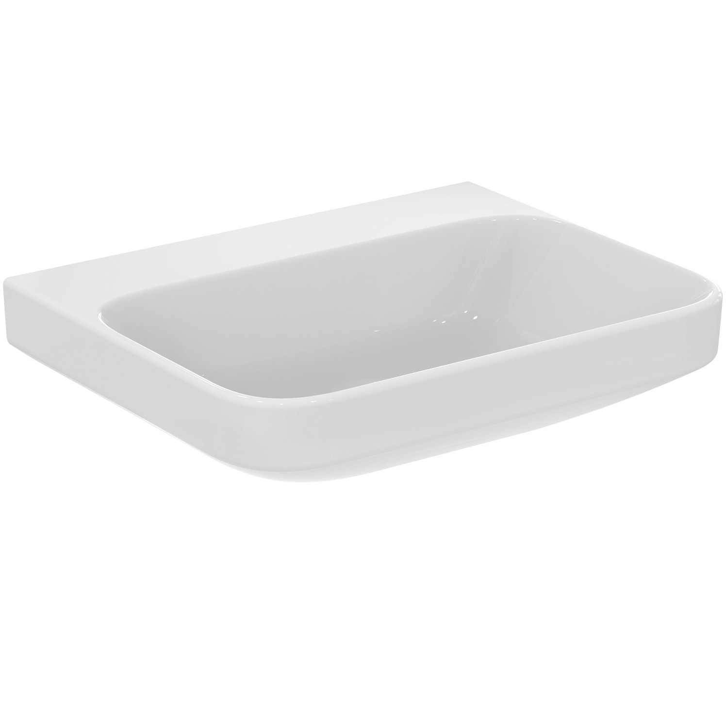 VIGOUR Waschtisch derby V3 plus 60x48cm PflegetectPlus weiss ohne Hahnloch, ohne Überlauf