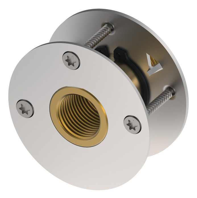 TECEflex Wanddurchführung 1/2''x1/2'' universell aus Siliziumbronze 708706 - Bild 1