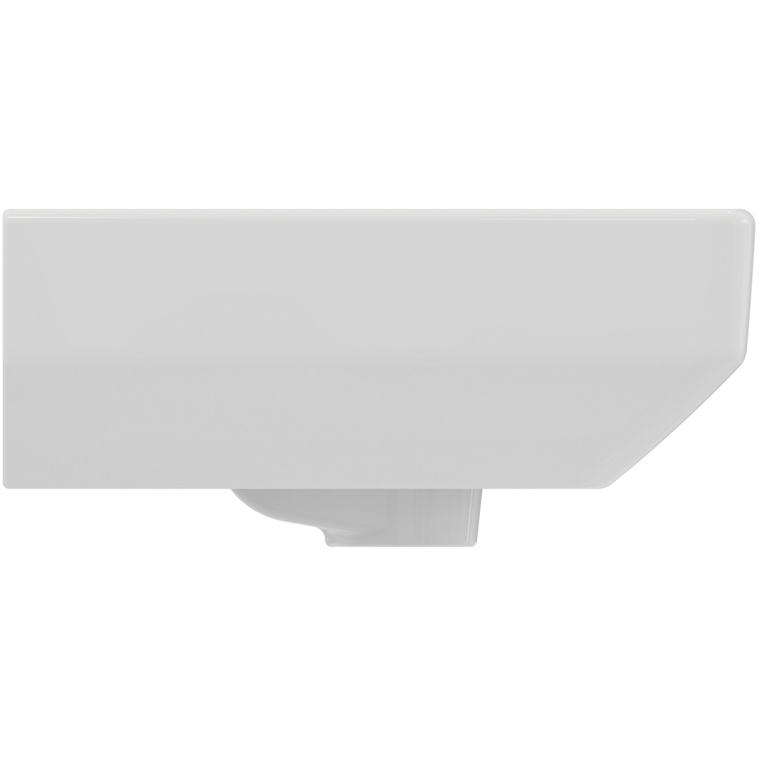 VIGOUR Handwaschbecken derby V3 edge 45x35cm mit Hahnloch und Überlauf