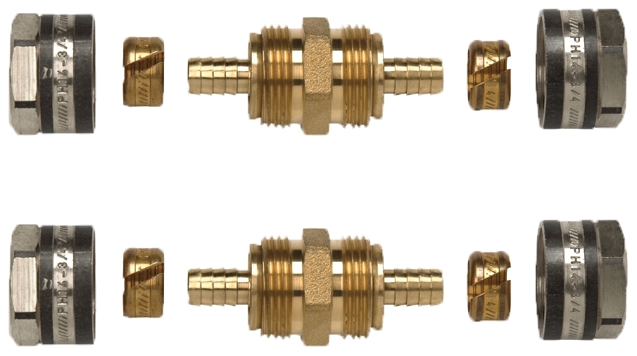 COSMO PEX/PERT-Rohrkupplung 17x2mm Klemmverbindung zum Schrauben, je Satz