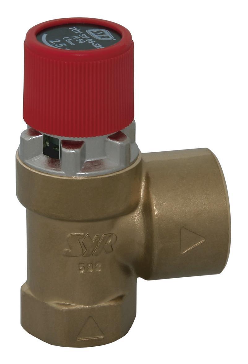 SYR Membran-Sicherheitsventil 1/2'' x 3/4'' 3,0 bar Messing 1915.15.001 - Bild 1