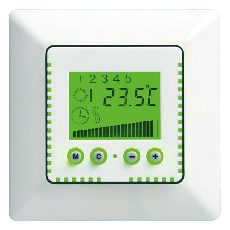bamaheat ETC 743 Raumthermostat UP alpinweiß, 4m Raum-/Bodenfühler, mit Schaltuhr 8002-84.04 - Bild 1