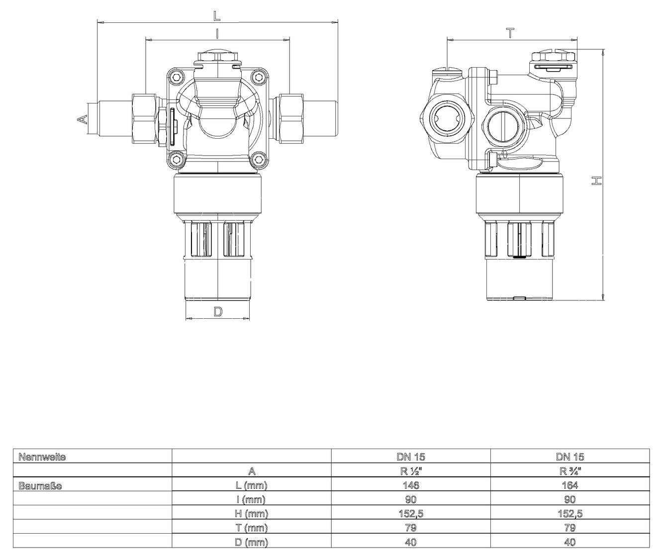 SYR Systemtrenner 6625, STBA 100 DN 15, R 3/4, 6625.15.001 - Bild 2