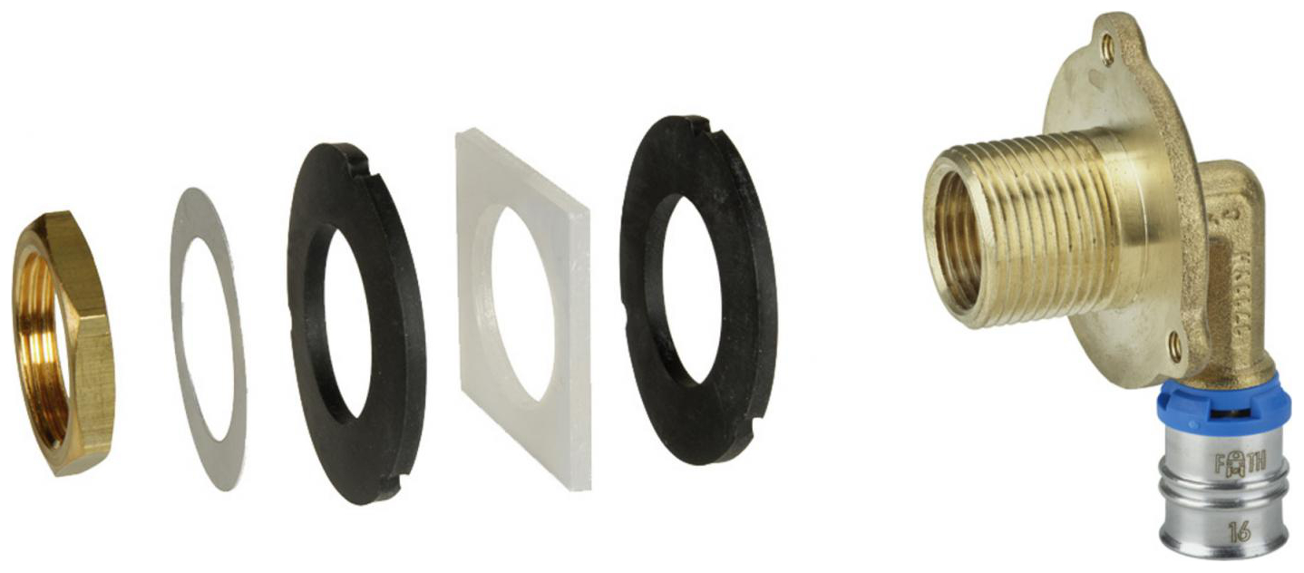 CONEL Connect MV2 UP-Spülkastenwinkel Set 16 mm x 1/2'' IG x 3/4'' AG - Bild 1