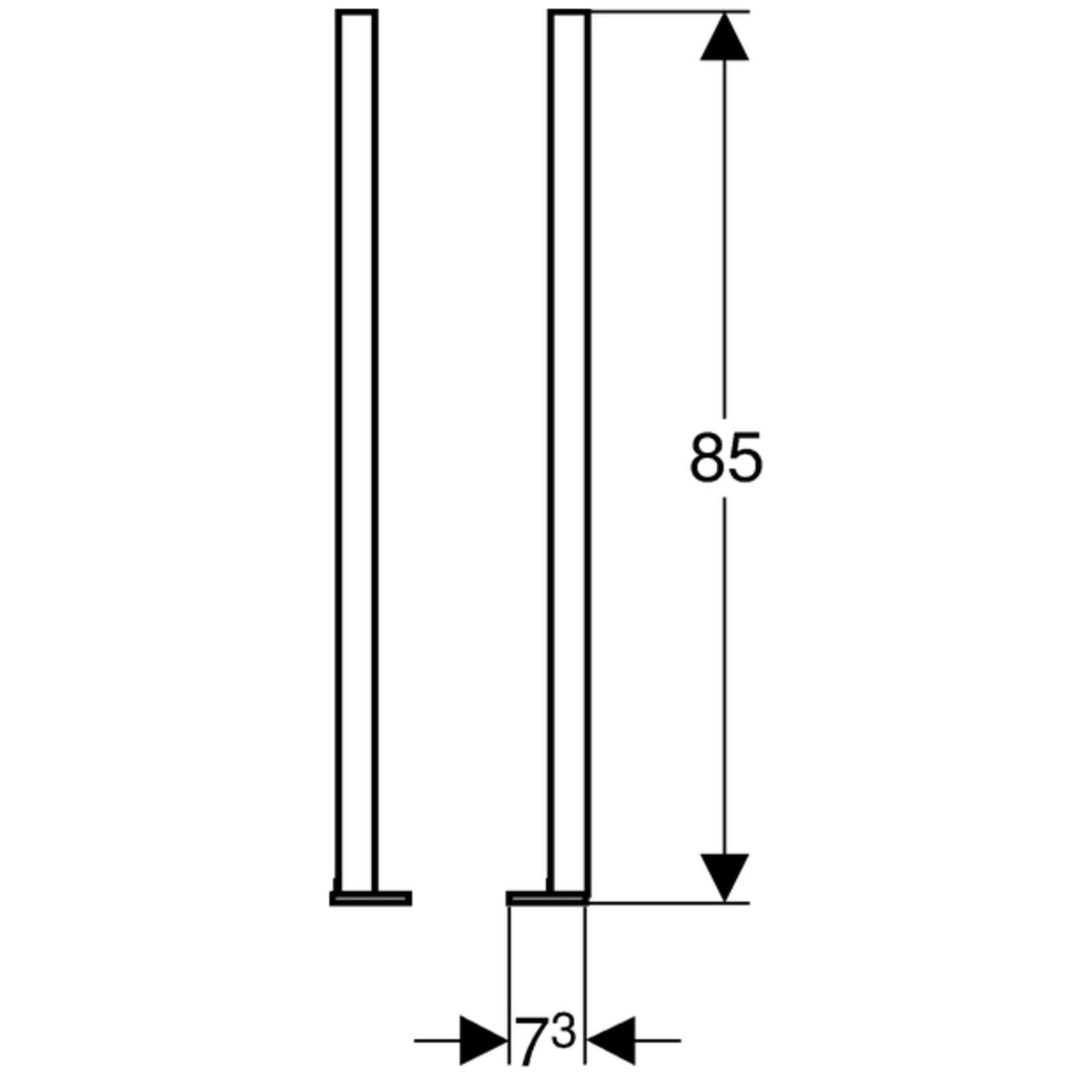 Geberit Fußverlängerungsset Duofix für Fußbodenaufbau 20-40 cm verstärkt 111.848.00.1 - Bild 2