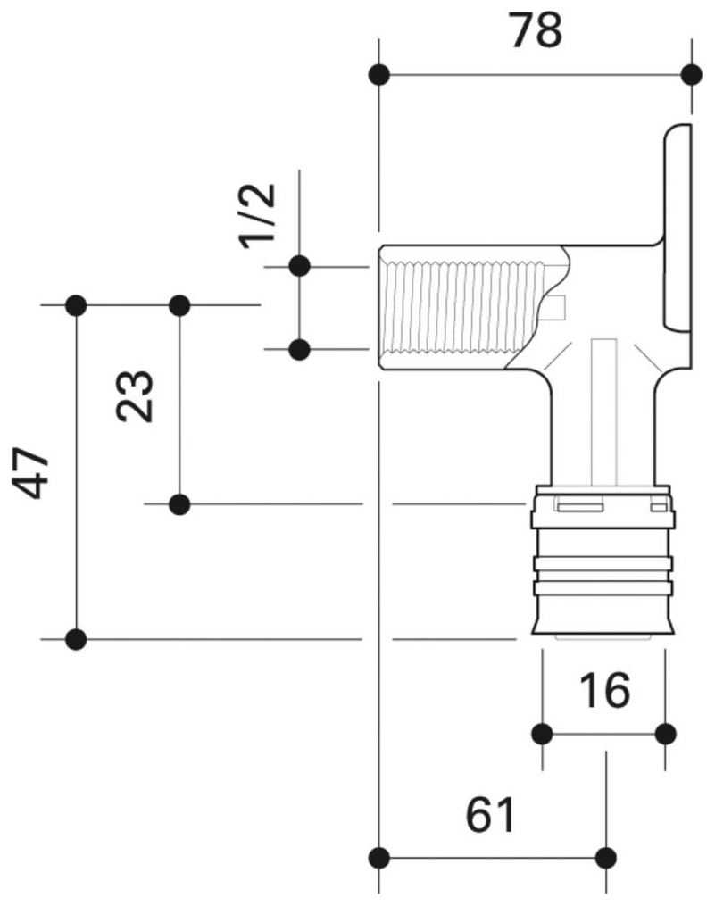 CONEL Connect MV2 Wandwinkel lang 16 mm x 1/2'' IG 90 Grad CCMVWW16LN - Bild 2