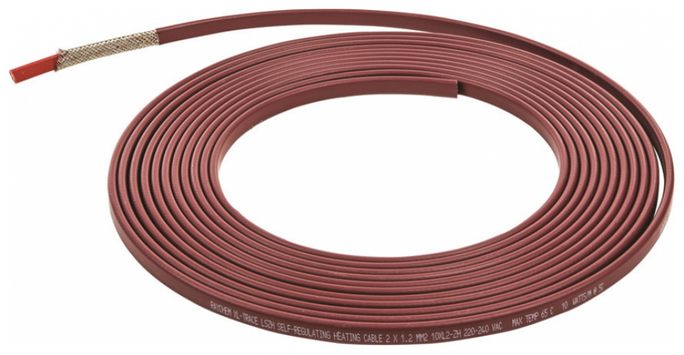 Raychem Heizband 10XL2-ZH Heizleistung 10W/m bei 5 Grad (pflaume) Reststück 3 Meter