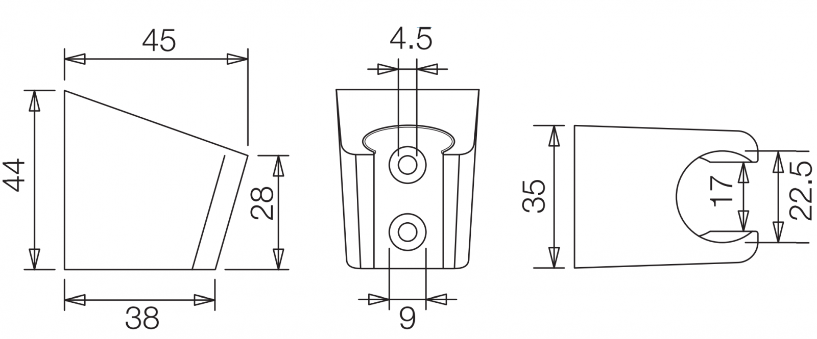 VIGOUR Wandbrausehalter individual 2.2 verchromt  - Bild 2