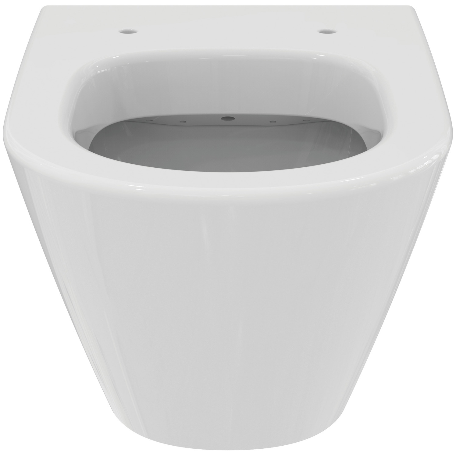 VIGOUR Wand-Tiefspül-WC derby V3 PflegetectPlus weiss, mit Spülrand, offene Befestigung