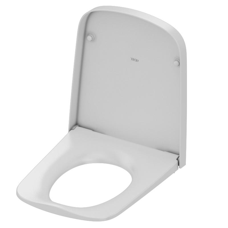 TECEone WC-Sitz softclose weiß mit verchromten Metallscharniere 9700600 - Bild 1