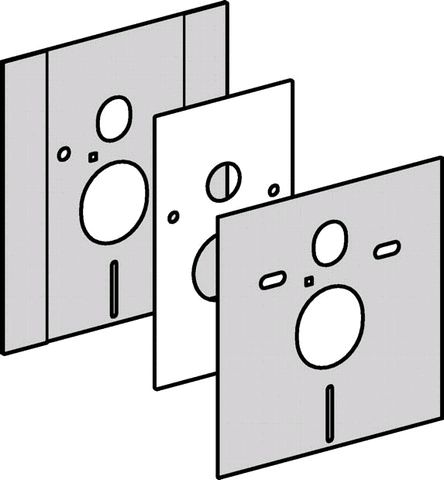 Geberit Duofix Abdeckplatte mit Schallschutzset 115.396.00.1