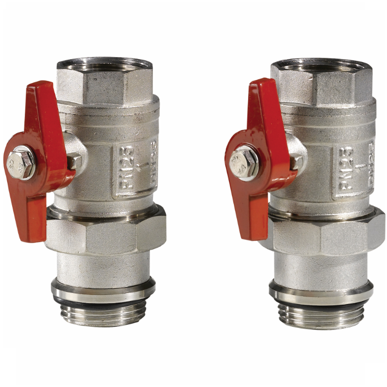 Empur Verteileranschluss-Set Durchgang für Verteiler 5/4'' IG/AG vernickelt 290114 - Bild 1