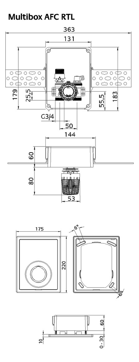 Heimeier UP-Kasten Multibox Eclipse RTL mit RTL, weiß 9319-00.800 - Bild 2