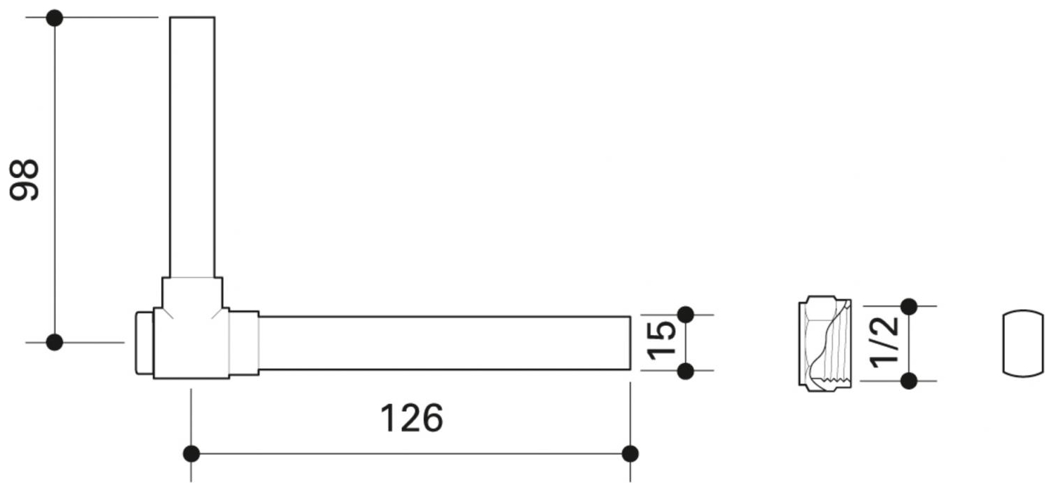 CONEL Connect MV2 Ausgleichswinkel mit Absperrung 15 mm x 1'' x 1/2'' IG - Bild 2