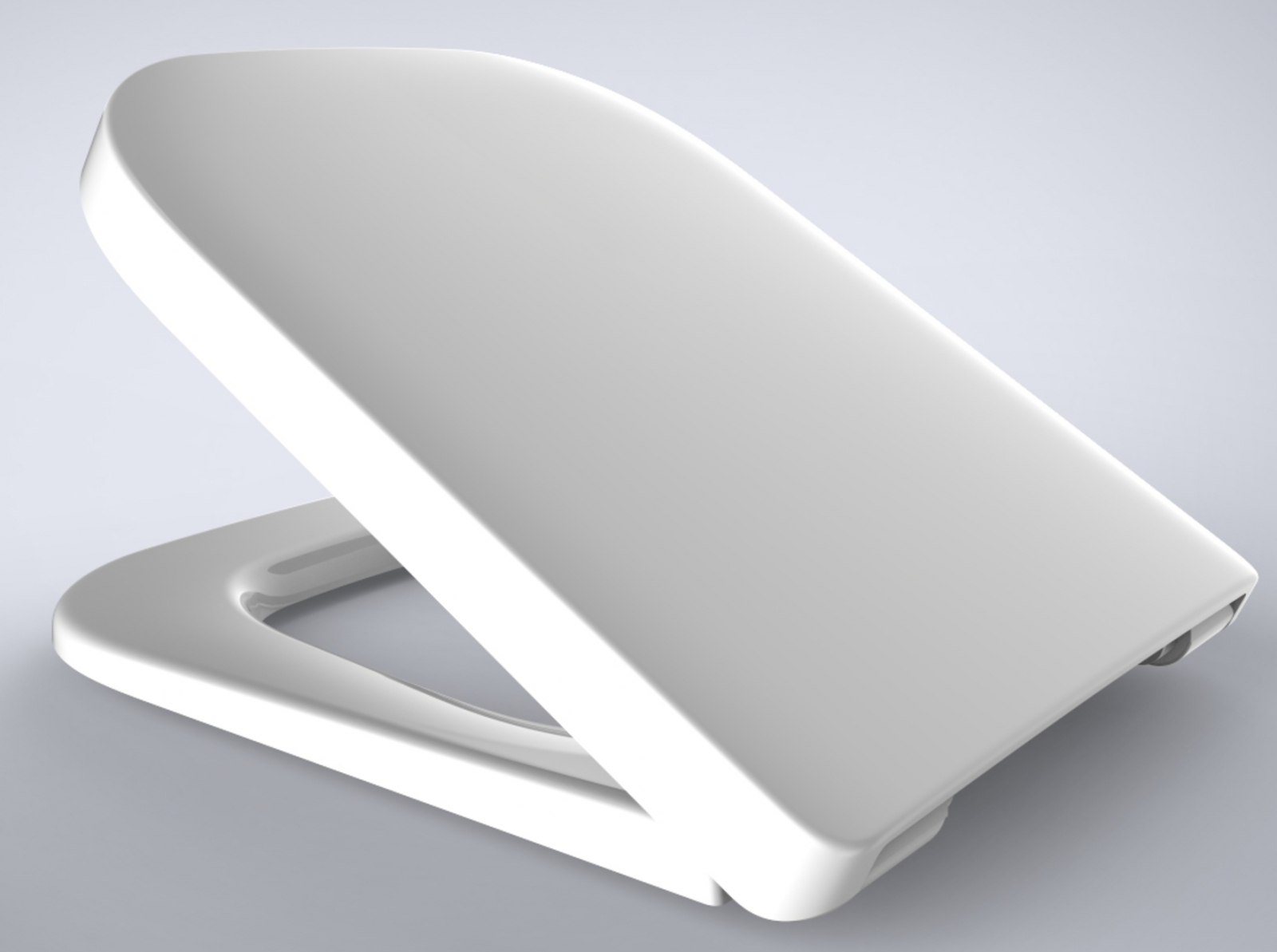 VIGOUR WC-Sitz derby plus semi DEPSI70 weiss, mit Scharnierwelle, abnehmbar - Bild 1