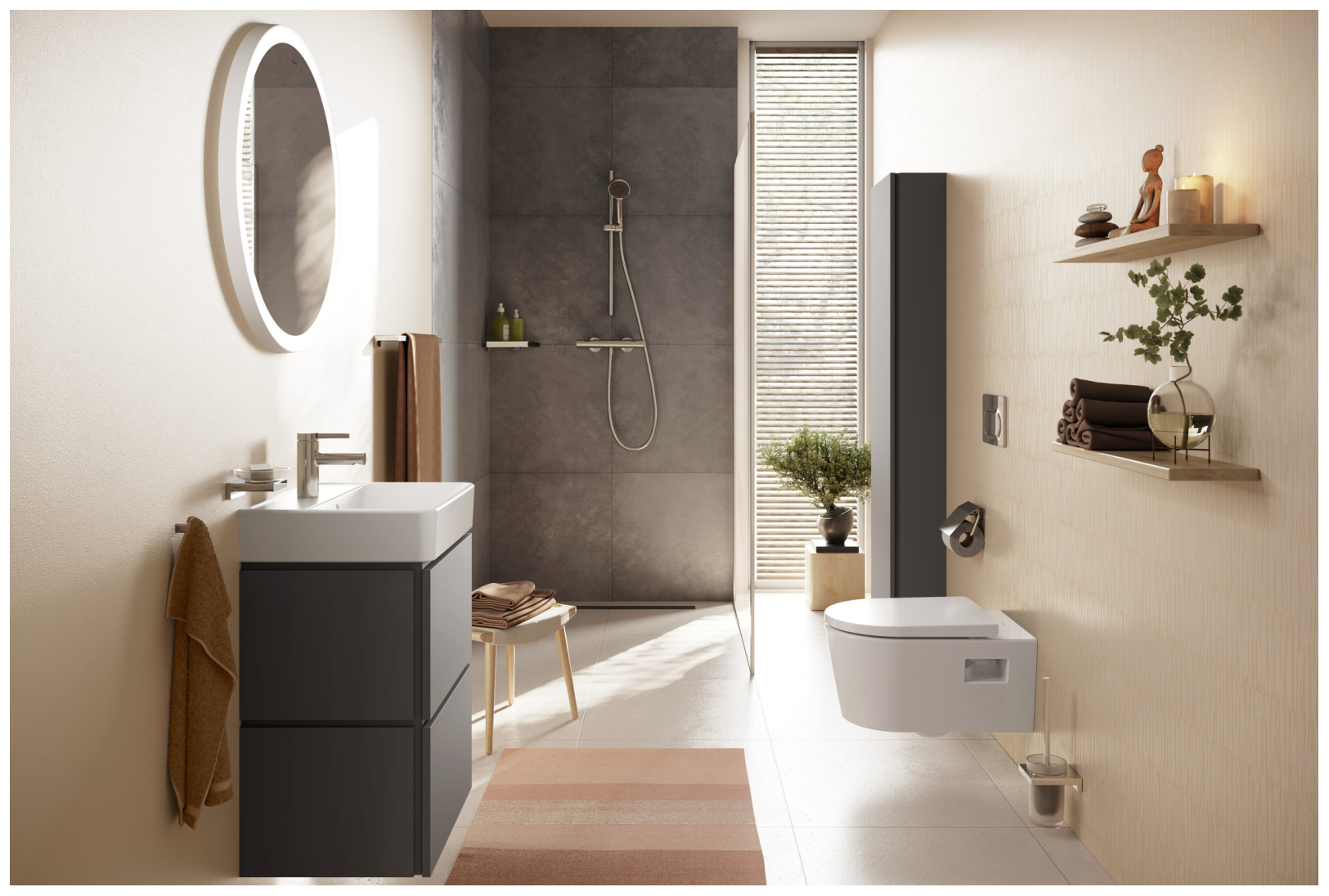 Hansgrohe AP Brausesystem Activera Select S 95 2j EcoSmart m.Ecostat Fine Typ 65 chrom
