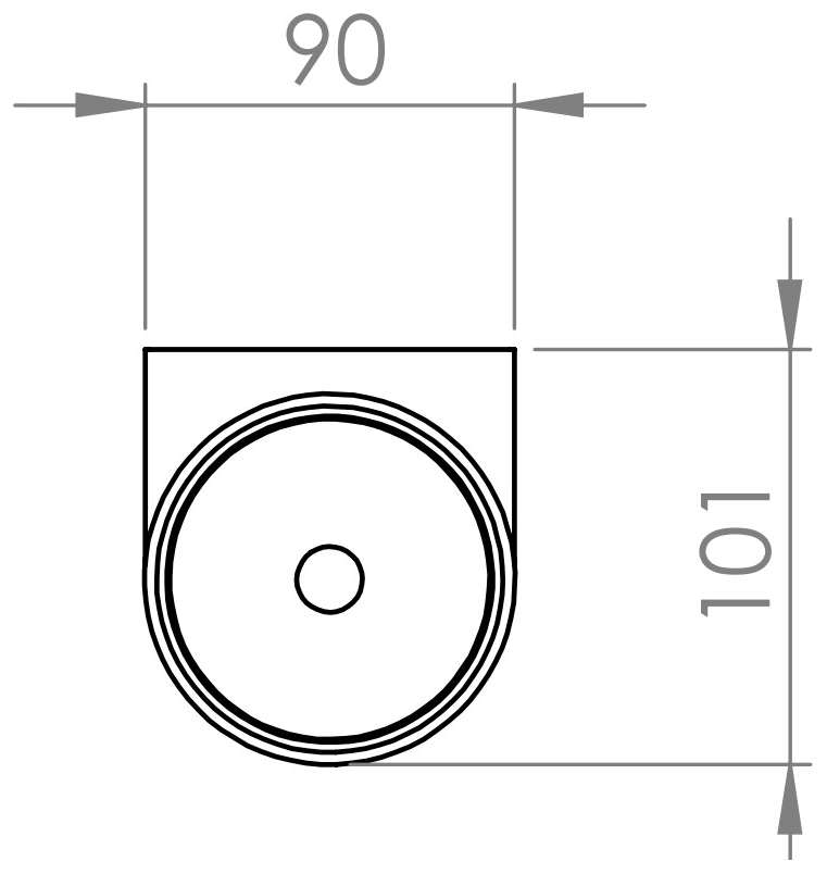 VIGOUR Bürstengarnitur derby V3 mit Metallbehälter verchromt