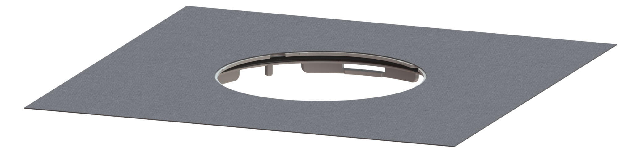 KESSEL Klipsflansch 44703, für Grundkörper Der Ultraflache 54 und 79, Ecoguss, Practicus  - Bild 1