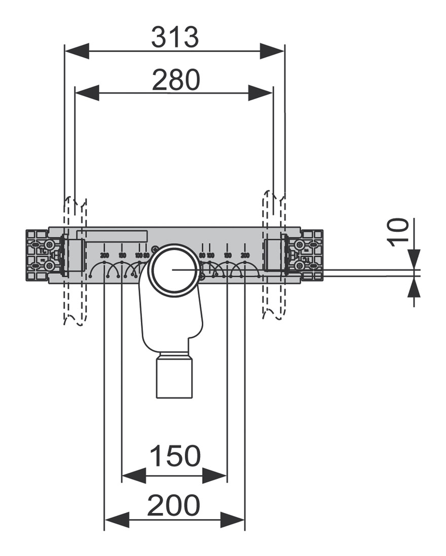 TECEprofil Anschlusseinheit für Waschtisch mit UP-Geruchsverschluss 9020034 - Bild 3