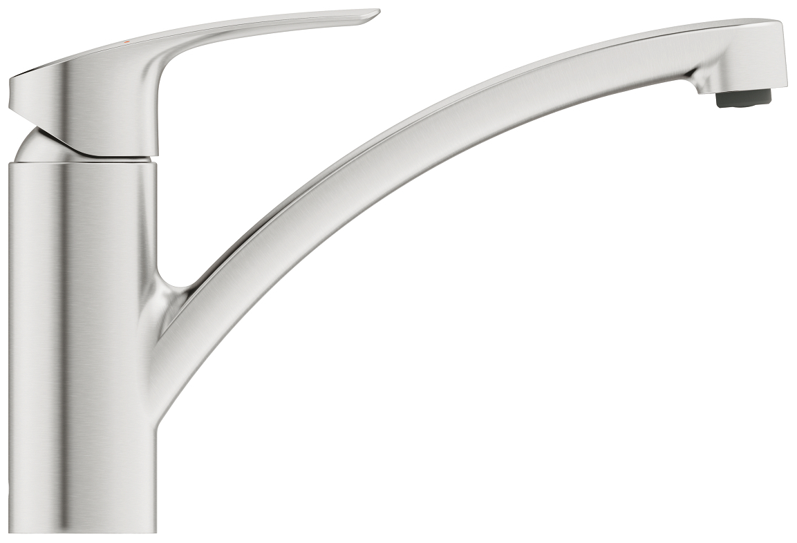 GROHE Spültischbatterie Eurosmart supersteel flacher Auslauf 33281DC3 - Bild 2