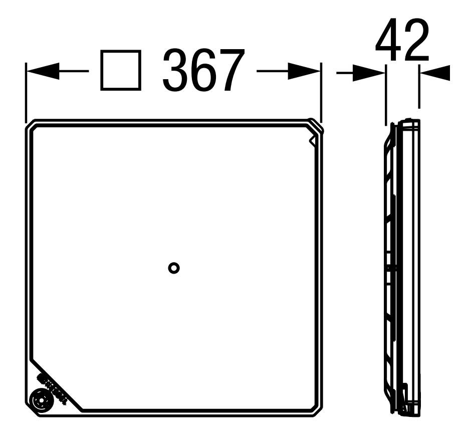 KESSEL-Abdeckplatte befliesbar 830052, zu Aqualift F Compact und Aqualift S Compact - Bild 2