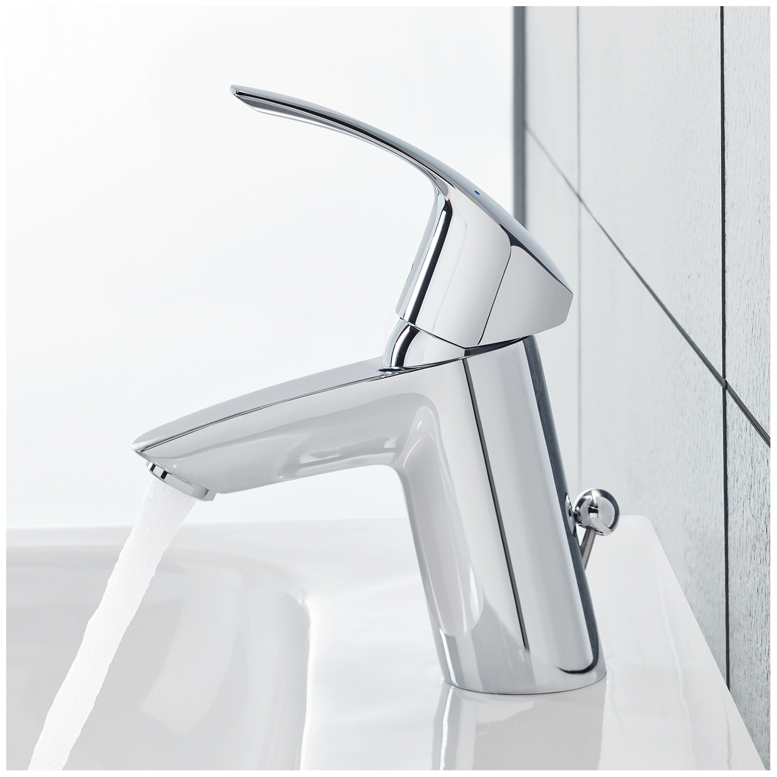 GROHE Eurosmart Waschtischbatterie chrom mit Zustangen-Ablaufgarnitur 33265002 - Bild 3