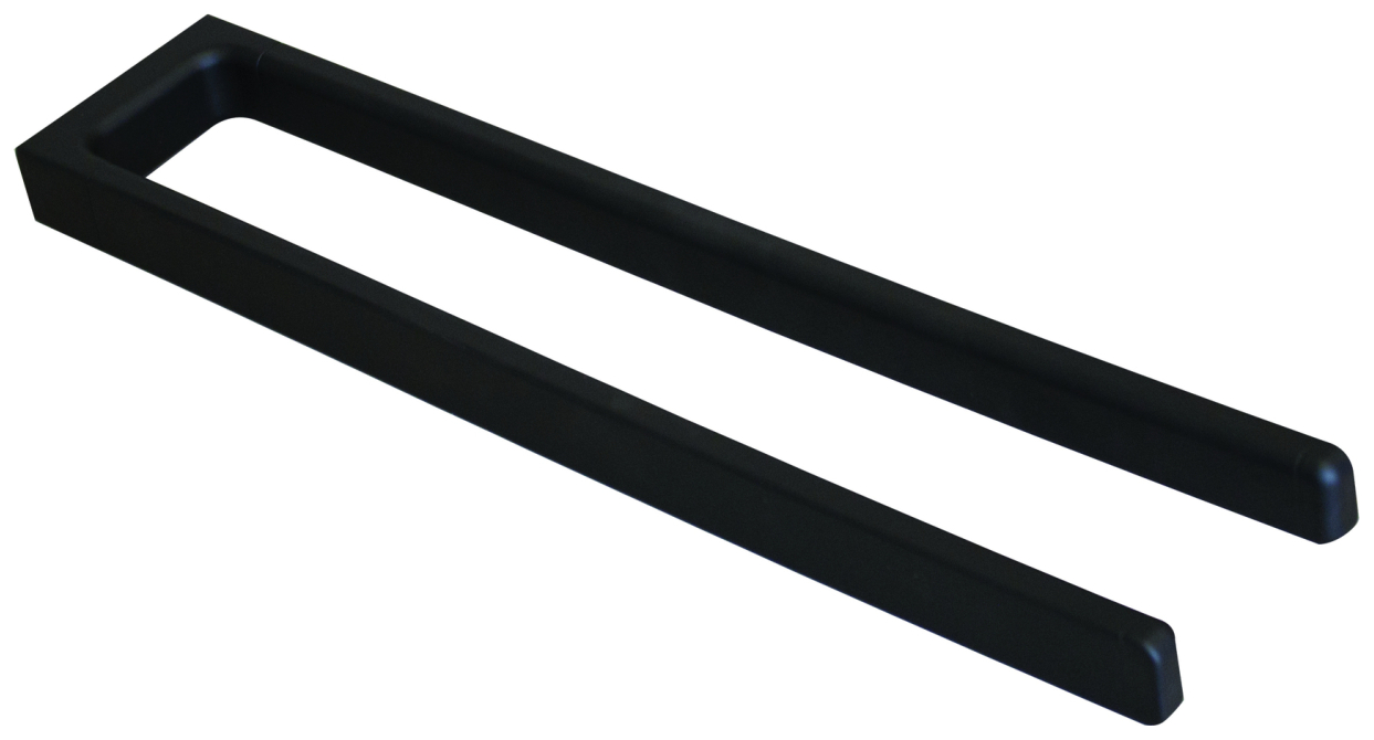 VIGOUR Handtuchhalter derby V3 450 mm 2-armig starr schwarzmatt