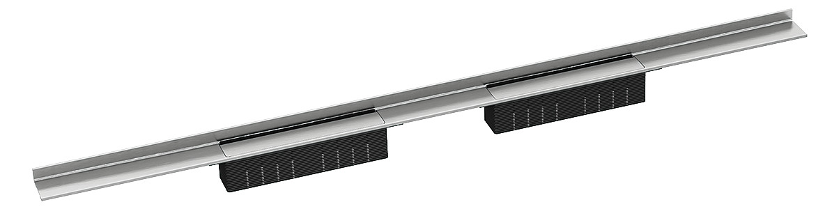 DALLMER Duschrinne CeraWall Select Duo 2000 mm Ablaufschiene Edelstahl matt 536259 - Bild 1