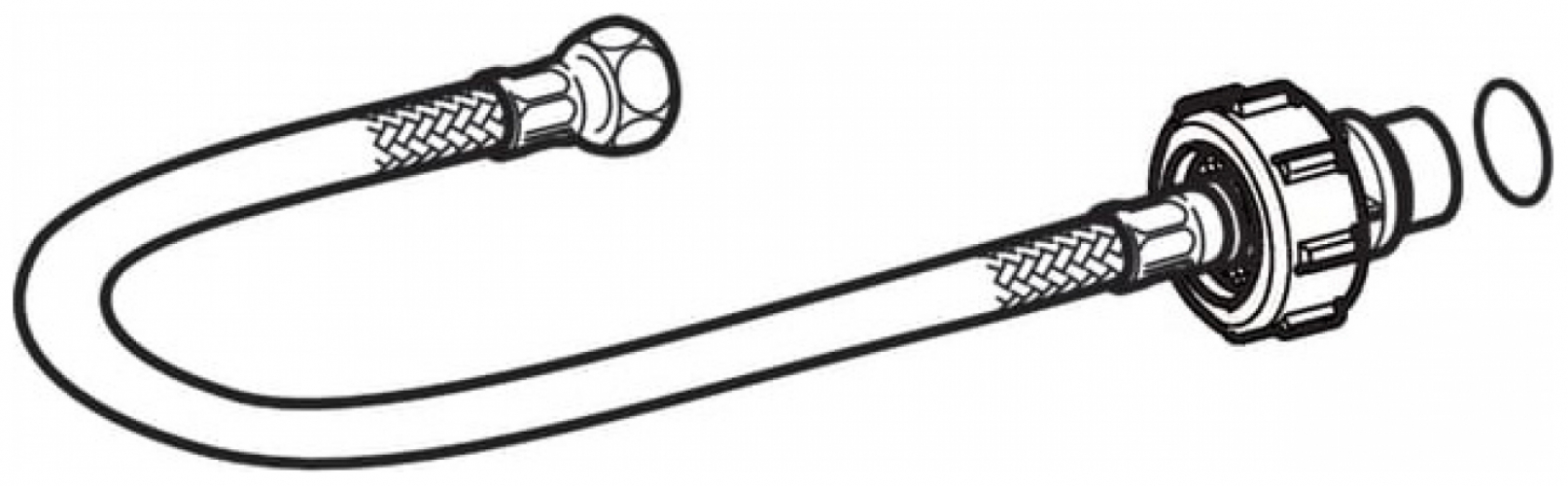 Geberit Panzerschlauch Typ 383 Länge 30cm G 3/8'' 246.115.00.1 - Bild 2