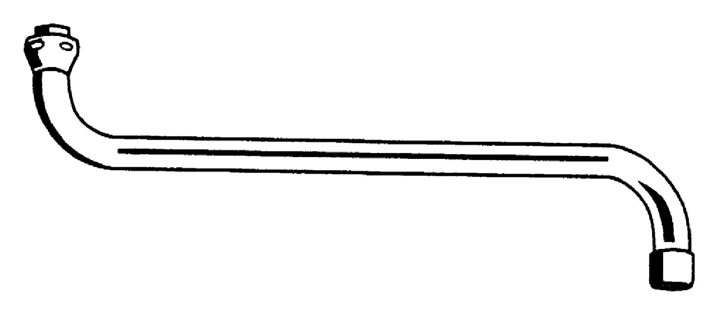 GROHE S-Auslauf Ausladung 300mm 3/4''x114 chrom 13017000 - Bild 2