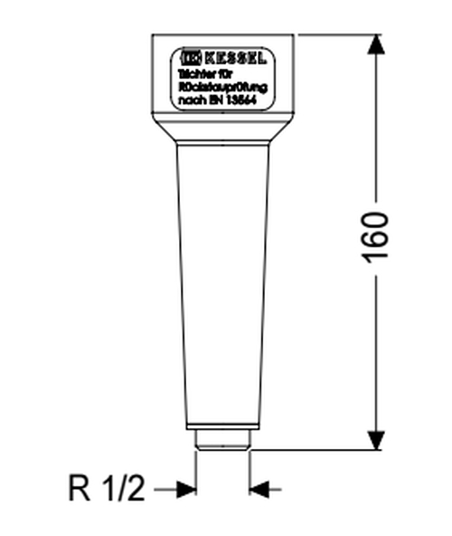 KESSEL Prüfvorrichtung mit Dichtung 70214, für alle Nennweiten - Bild 2