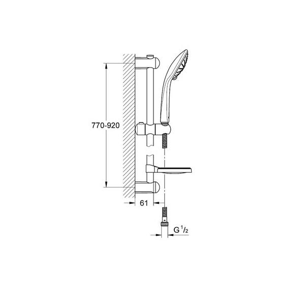 Grohe Euphoria Massage Brausegarnitur 900mm chrom 27226001 - Bild 2