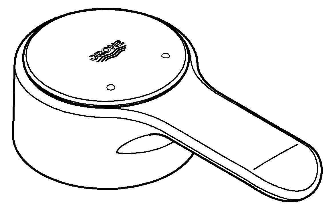 GROHE Hebel 85mm für Eurodisc alt chrom 46053000 - Bild 2