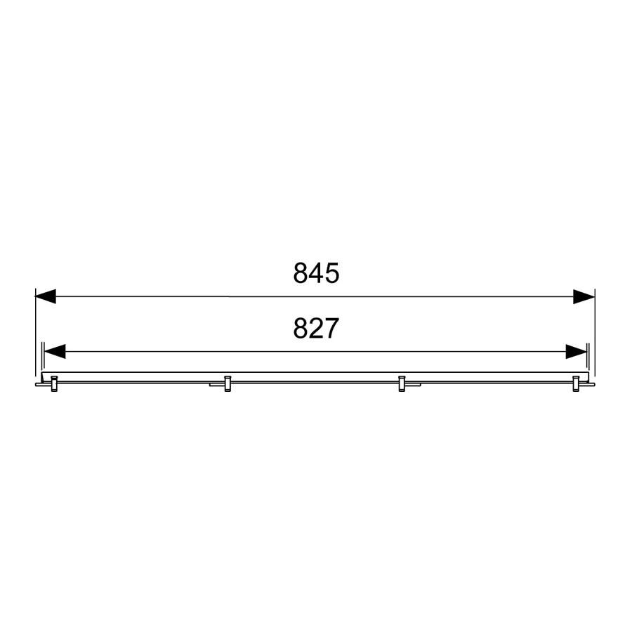 TECEdrainline Fliesenmulde plate 900 mm aus Edelstahl 600970 für Duschrinne gerade - Bild 2