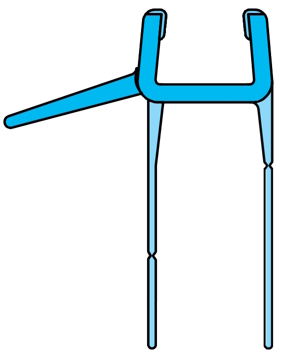 Duka Abtropfdichtung mit Abrisslinie ESG 8mm Länge 1000mm PVC transparent, universell einsetzbar - Bild 1