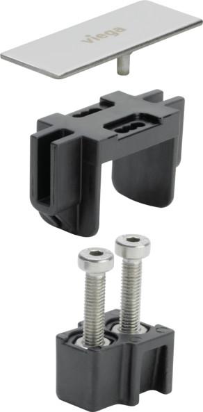 Viega Fertigbauset Advantix 4965.50 Edelstahl schwarz 711818 - Bild 1