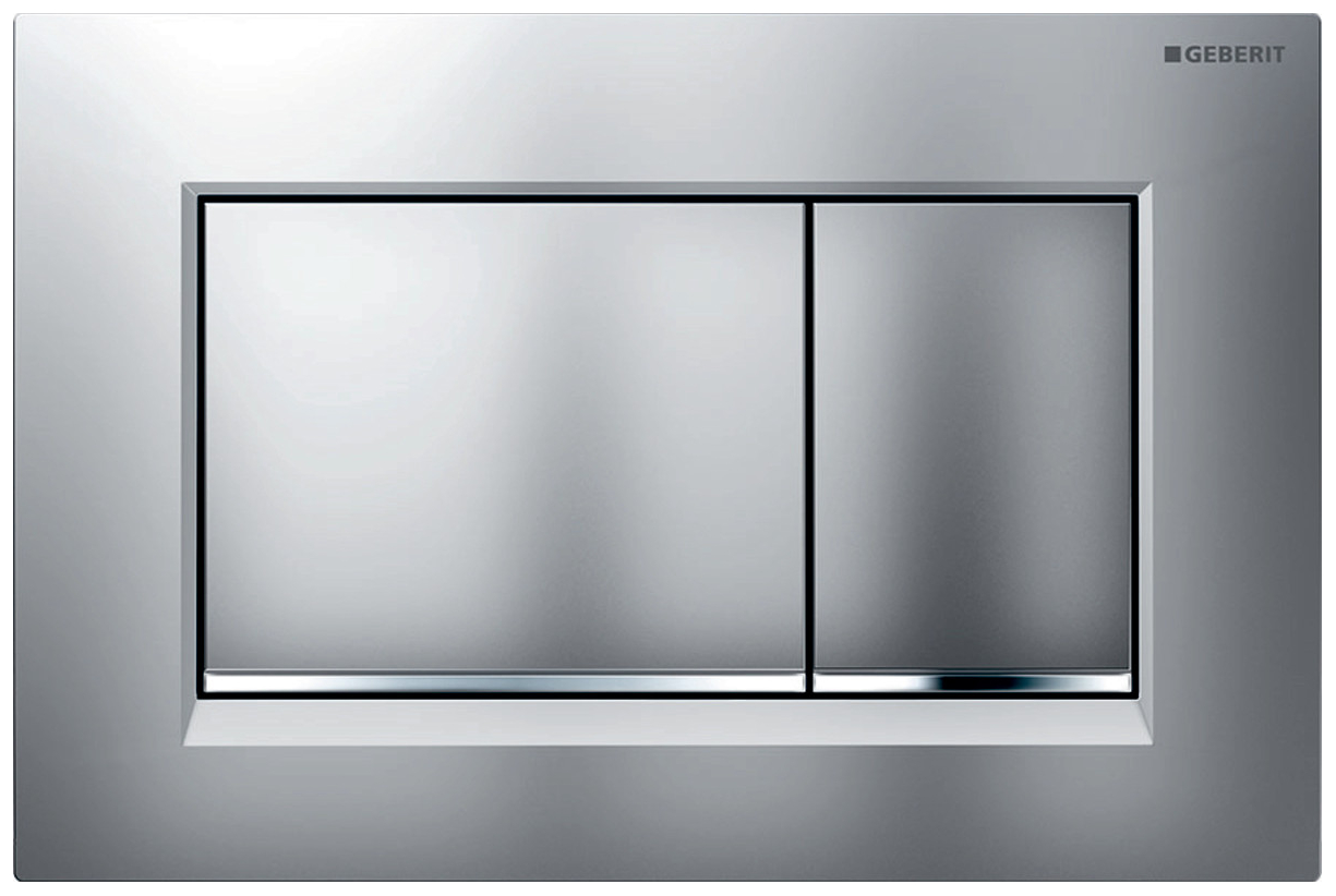 Geberit Betätigungsplatte Sigma30 2-Mengen mattchrom-lackiert 115.883.JQ.1 - Bild 1