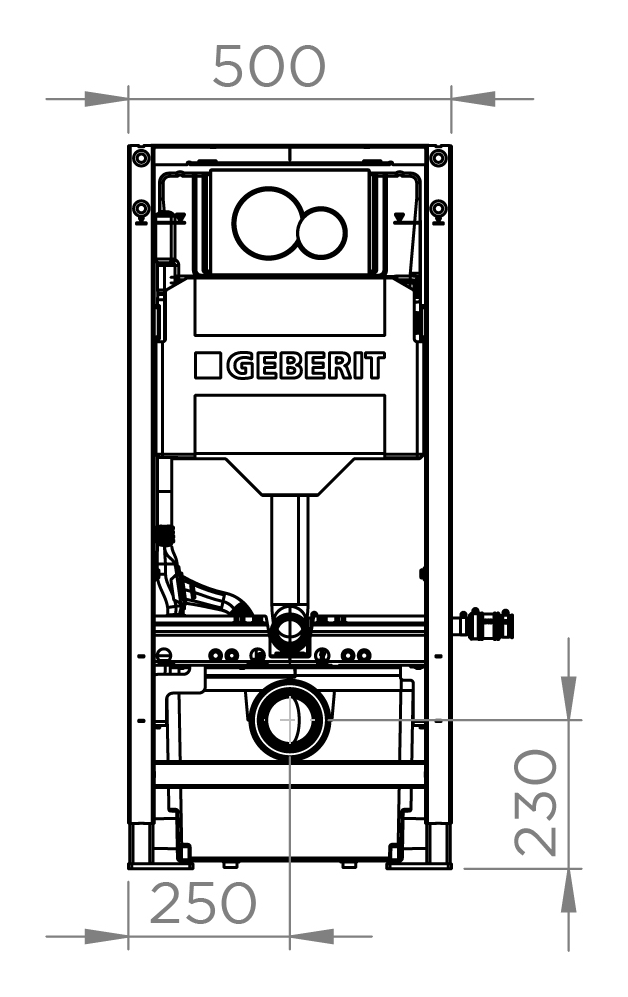 SFA Hebeanlage SANIWALL Pro UP Evo für gefließte Wände mit Schienensystem