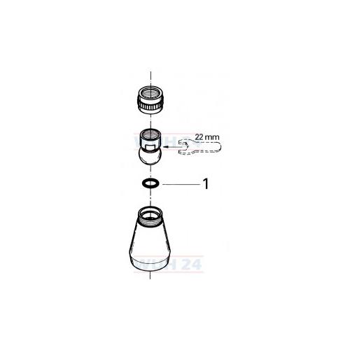 Grohe Relexa Kopfbrause Kugelgelenk chrom 28094000 - Bild 4