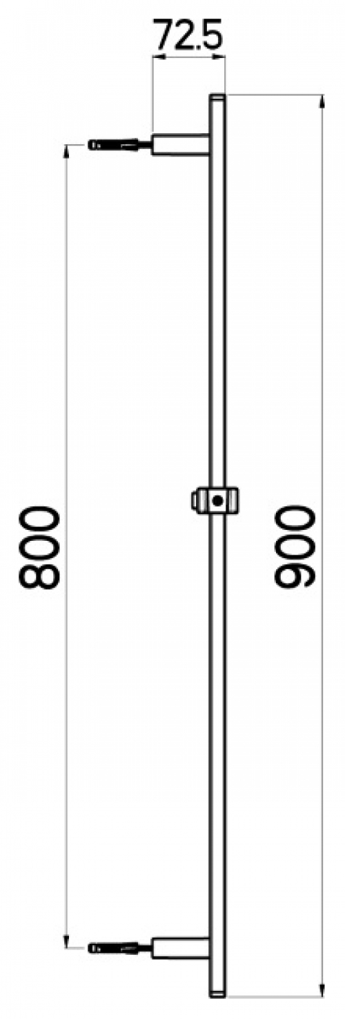 Nikles Gleitstange Pure 90 cm verchromt A7800000005N - Bild 2